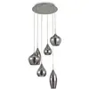 Image de IDEAL LUX Idéal Lux Soft suspension à 6 lampes chrome/fumée