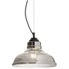 Image de Bistro Smokey Grey Glass Plate Pendant - Ideal Lux 112343