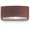Image de Applique d'extérieur Ideal Lux Andromeda café, largeur 22 cm, aluminium