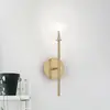 Image de Applique murale IDEAL LUX Equinoxe, laiton/transparent, hauteur 45 cm