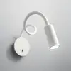 Image de Applique murale LED Ideal Lux Focus 2, blanc, 55 cm, bras flexible