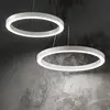 Image de Suspension LED Ideal Lux Oracle, Ø 70 cm, blanc, 3 000 K