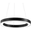 Image de Suspension LED Ideal Lux Oracle, Ø 70 cm, noir, 3 000 K