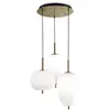 Image de Ideallux Ideal Lux Umile suspension LED x3 laiton/blanc