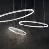 Image de Suspension LED Ideal Lux Oracle Slim Ø 50 cm blanc 3 000 K