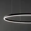 Image de Suspension LED Ideal Lux Oracle Slim Ø 50 cm noir 3 000 K