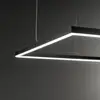 Image de Suspension LED Ideal Lux Oracle Slim 70 x 70 cm noir 3 000 K