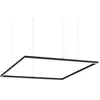Image de Sospensione Ideal Lux ORACLE SLIM D90 SQUARE BK 3000K