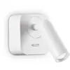 Image de Spot mural LED Ideal Lux Bean, blanc, largeur 7 cm, métal