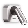 Image de Spot mural LED Ideal Lux Bean, couleur nickel, largeur 7 cm