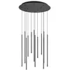 Image de Ideal Lux Filo suspension LED douze lampes, noire