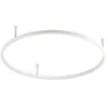 Image de Ideal Lux ORACLE Anneau Led Intégré Semi Plafonnier Blanc 70cm 3000K