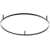 Image de Ideal Lux ORACLE Anneau Led Intégré Semi Plafonnier Noir 90cm 3000K