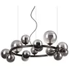Image de Ideal Lux PERLAGE Plafonnier rond à 14 lumières, globe, noir