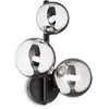 Image de Applique murale IDEAL LUX Perlage noir/gris fumé, à 3 lampes