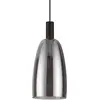 Image de Ideal Lux Coco suspension, noire-fumée Ø 14 cm