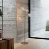 Image de Lampadaire IDEAL LUX Equinoxe, laiton/transparent, hauteur 166 cm