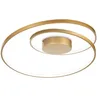 Image de Ideal Lux OZ Laiton semi-affleurant à DEL intégré tourbillonnant à intensité variable, 3000K