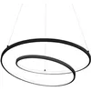 Image de Ideal Lux OZ Dimmable Swirl 60cm Plafonnier LED Intégré Noir, 3000K