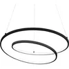 Image de Ideal Lux OZ Dimmable Swirl 80cm Plafonnier LED Intégré Noir, 3000K