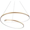 Image de Ideal Lux OZ Dimmable Swirl 80cm Plafonnier LED Intégré Laiton, 3000K
