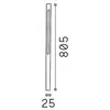 Image de Ideal Lux Borne lumineuse LED Jedi anthracite Métal Hauteur 80,5 cm