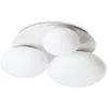 Image de Ideal Lux NINFEA Plafonnier Rond DecoratiGlass 3 Lumières Blanc