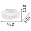 Image de Ideal Lux Plafonnier LED Ziggy, noir, Ø 45 cm, métal