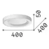 Image de Ideallux Ideal Lux Plafonnier LED Planet, blanc, Ø 40 cm, métal
