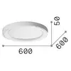 Image de Ideallux Ideal Lux Plafonnier LED Planet, blanc, Ø 60 cm, métal