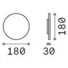 Image de Ideal Lux applique d'extérieur LED Punto anthracite Ø 18 cm, métal