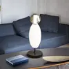 Image de Ideallux Ideal Lux lampe de table LED Lumiere, verre opalin/gris, hauteur 50 cm