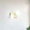 Image de Ideallux Ideal Lux plafonnier Penta, à 2 lampes, doré, verre opalin