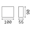 Image de Ideal Lux applique d'extérieur LED Argo, blanc, 3.000 K, down