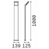 Image de Ideal Lux Borne lumineuse LED Style, brun, hauteur 100 cm, 3.000 K