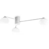 Image de Ideal Lux HERMES Plafonnier Globe 3 Lumières 90cm Blanc