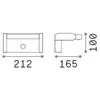 Image de Ideal Lux applique d'extérieur LED à capteur Swipe gris métal 3.000K