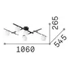 Image de Ideal Lux plafonnier Atlas, blanc, à 5 lampes, métal, verre