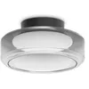Image de Ideal Lux TOPICO Plafonnier LED semi-encastré de 35 cm, couleur fumée 3 000 K