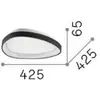 Image de Plafonnier LED IDEAL LUX Gemini blanc 42 cm 2700 K marche/arrêt