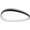 Image de Ideal Lux GEMINI Plafonnier semi-encastré à LED intégré de 61 cm, noir, 2 700 K