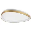 Image de Ideal Lux GEMINI Plafonnier semi-encastré à LED intégré de 61 cm en laiton 2700 K