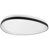Image de Ideal Lux GEMINI Plafonnier semi-encastré à LED intégré de 81 cm, noir, 2 700 K
