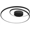 Image de Ideal Lux OZ Plafonnier semi-encastré à LED intégré noir 2700K