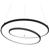 Image de Ideal Lux OZ Plafonnier LED intégré 60 cm Noir 4000 K