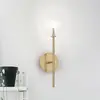 Image de Applique murale IDEAL LUX Equinoxe, laiton/ambre, hauteur 45 cm
