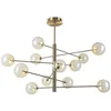 Image de Ideal Lux EQUINOXE Plafonnier suspendu à 12 bras multiples avec abat-jour ambre