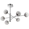 Image de Ideal Lux EQUINOXE Plafonnier suspendu à 6 bras multiples gris fumé