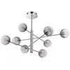 Image de Ideal Lux EQUINOXE Plafonnier suspendu à 8 bras multiples gris fumé