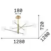 Image de Suspension IDEAL LUX Equinoxe, chrome/gris fumé, à 8 lampes